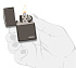 Зажигалка ZIPPO Logo с покрытием Black Ice®, латунь/сталь, чёрная, глянцевая, 38x13x57 мм - Фото 3