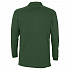 Рубашка поло мужская с длинным рукавом Winter II 210 темно-зеленая - Фото 2
