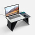 Складной стол для ноутбука с беспроводной зарядкой Kickstand Table, серый - Фото 1