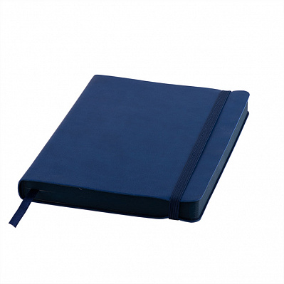 Ежедневник датированный на 2022 год Shady, А5,  синий, кремовый блок, темно-синий обрез (Синий)