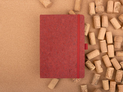 Блокнот Cork County, красный