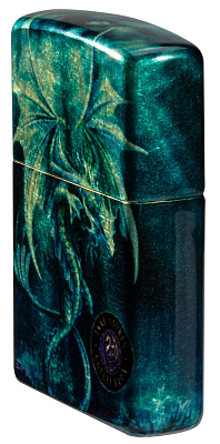 Зажигалка ZIPPO Anne Stokes с покрытием 540 Tumbled Brass, латунь/сталь, разноцветная, 38x13x57 мм