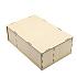 Подарочная коробка ламинированная из HDF 36,3*23,4*12,5 см ( 3 отделения)  - Фото 1