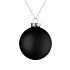 Елочный шар Finery Matt, 8 см, матовый черный - Фото 1