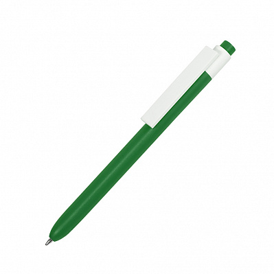 Ручка шариковая RETRO, пластик (Зеленый, белый)