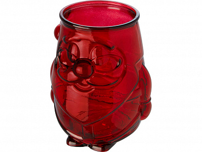 Подставка для чайной свечи Nouel из переработанного стекла (Красный прозрачный)