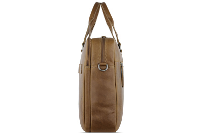 Портфель KLONDIKE GOLD «Brian», натуральная кожа в коньячном цвете, 38,5 х 29 х 9 см