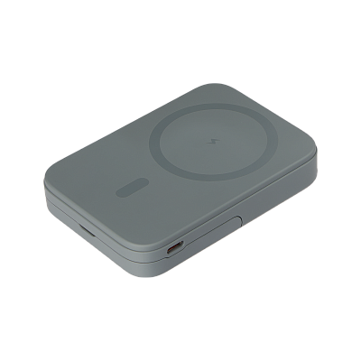 Внешний аккумулятор Юнион PD (Union PD) 10000mAh с функцией беспроводной зарядки 15W  (Серый)