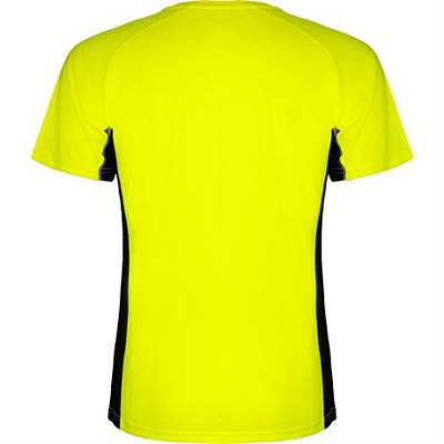 Спортивная футболка SHANGHAI мужская, ФЛУОРЕСЦЕНТНЫЙ ЖЕЛТЫЙ/ЧЕРНЫЙ 2XL