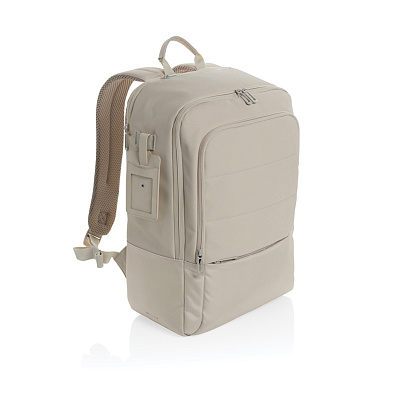 Дорожный рюкзак для ноутбука Armond из rPET AWARE™, 15,6” (Бежевый;)