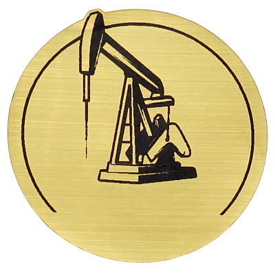 Шильд-наклейка нефть, золото (Золотой) Шильд-наклейка нефть, золото (Золотой)