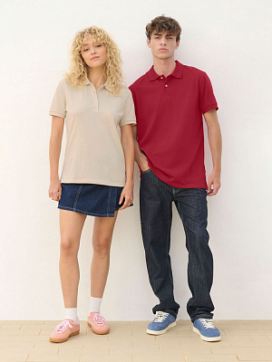 Рубашка поло унисекс Pacific, розовая (лососевая)