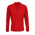 Рубашка поло с длинным рукавом Prime LSL, красная - Фото 1