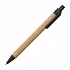 Ручка шариковая YARDEN, черный, натуральная пробка, пшеничная солома, ABS пластик, 13,7 см - Фото 1