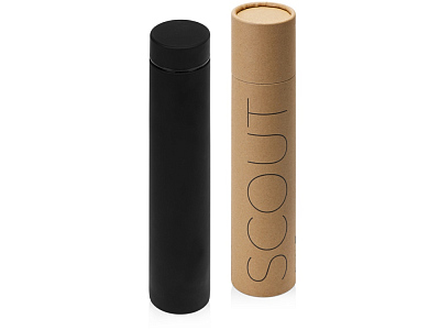 Вакуумный термос Scout, soft-touch, 235 мл, тубус
