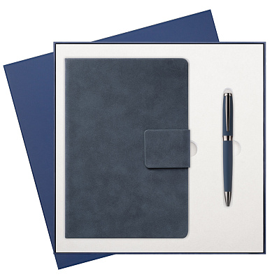 Подарочный набор Ritz  (ежедневник, ручка) (Синий)