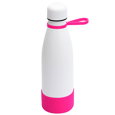 Термобутылка герметичная вакуумная Olivia To Go  (Белый/розовый)