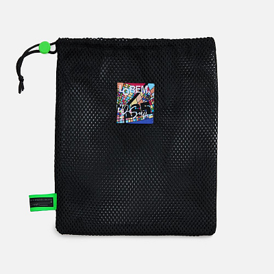 Лейбл тканевый Epsilon, S, зеленый неон