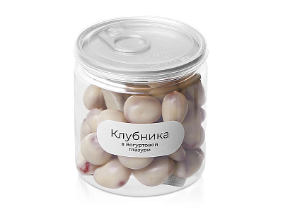 Клубника в йогуртовой глазури Glazura, 140 гр (Белый)