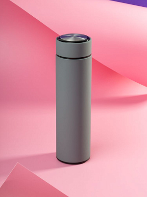 Термос с ситечком Percola, серый