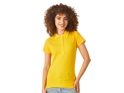 Рубашка поло First женская (Золотисто-желтый)