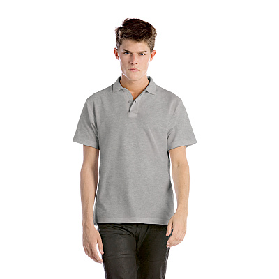 Футболка теннисная ID.001, золотисто-желтый (Пестрый серый)