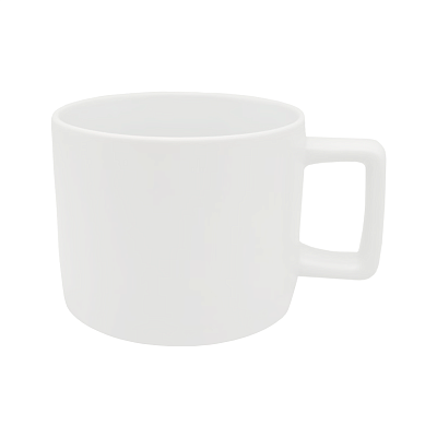 Кружка керамическая Geometry, белая (Белый)