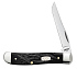 Нож перочинный ZIPPO Rough Black Synthetic Mini Trapper, 89 мм, чёрный - Фото 1