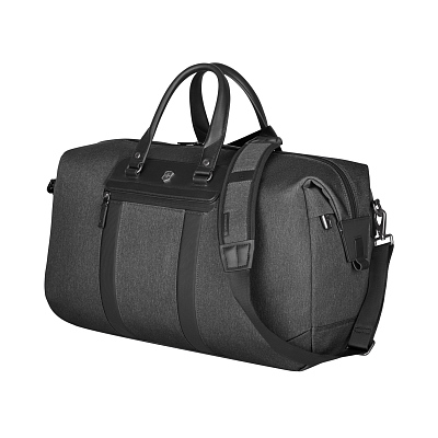 Дорожная сумка VICTORINOX Architecture Urban2 Weekender, серый, полиэстер/кожа, 24x56x30 см, 45 л