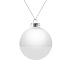 Елочный шар Finery Gloss, 8 см, глянцевый белый - Фото 1
