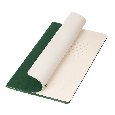 Блокнот Корса слим (Corsa slim), зеленый (Зеленый, бежевый)