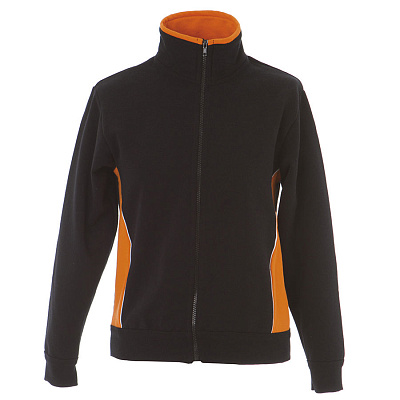 Толстовка мужская CAGLIARI 280 (Черный, оранжевый)