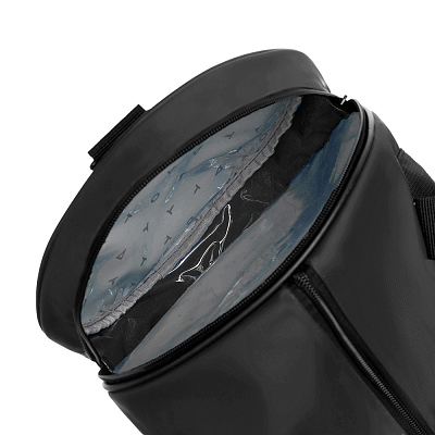 Сумка спортивная TORBER Mobi, чёрный, полиэстер 900D с PU покрытием, 45 х 25 х 25 см