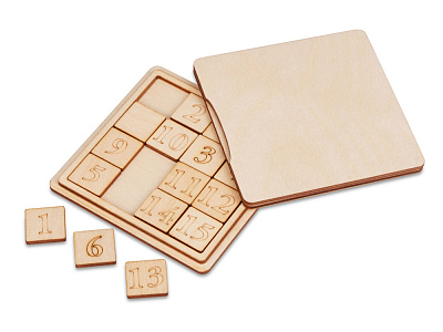 Деревянная головоломка Пятнашки (Натуральный) Деревянная головоломка Пятнашки (Натуральный)