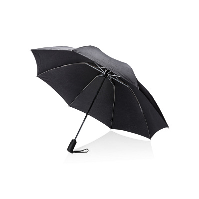 Автоматический складной зонт Swiss Peak из rPET AWARE™, d116 см (Черный;)