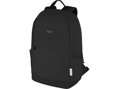 Противокражный рюкзак Joey для ноутбука 15,6 из переработанного брезента (Черный)