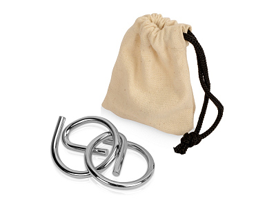 Металлическая головоломка в мешочке Mind-teaser (Серебристый) Металлическая головоломка в мешочке Mind-teaser (Серебристый)