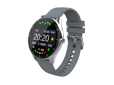Умные часы IoT Watch GT, 2 ремешка в комплекте (Серый, розовый)