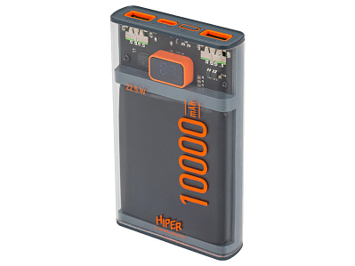 Внешний аккумулятор CORE X, 10000 mAh (Черный)