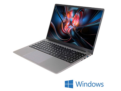 Ноутбук OFFICE HLP, Windows 10 Prof, 1920x1080, Intel Core i5 1235U, 16ГБ, 512ГБ, Intel Iris Xe Graphics (Серый)