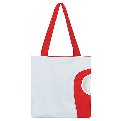 Сумка пляжная "Карибские острова", красная/белая# (Белый с красным) Сумка пляжная "Карибские острова", красная/белая# (Белый с красным)