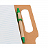 Блокнот с ручкой MAKRON, рециклированный картон - Фото 5