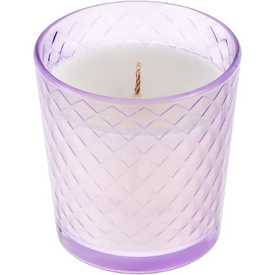 Свеча ароматическая Ristoro, сиреневая, амбра и специи (Сиреневый) Свеча ароматическая Ristoro, сиреневая, амбра и специи (Сиреневый)