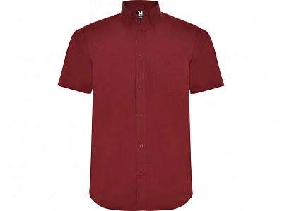 Рубашка Aifos мужская с коротким рукавом (Гранатовый)