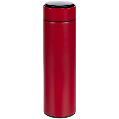 Смарт-бутылка с заменяемой батарейкой Long Therm, красная (Красный)