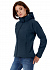 Куртка женская Hooded Softshell темно-синяя - Фото 8