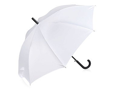 Зонт-трость Reviver  с куполом из переработанного пластика (Белый)