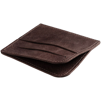 Чехол для карточек Apache, темно-коричневый (Коричневый) Чехол для карточек Apache, темно-коричневый (Коричневый)