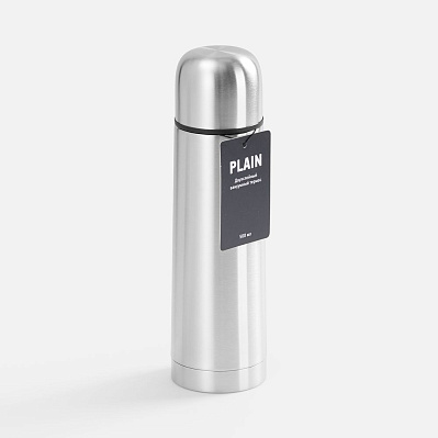 Термос Plain 500, ver.2  (Серебристый) Термос Plain 500, ver.2  (Серебристый)