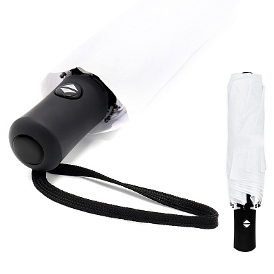 Автоматический противоштормовой зонт Vortex To Go, белый/чёрный (Белый/ черный) Автоматический противоштормовой зонт Vortex To Go, белый/чёрный (Белый/ черный)